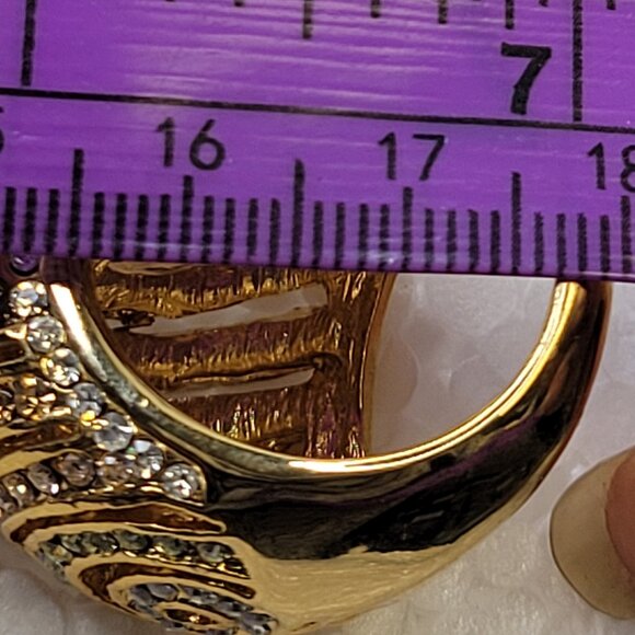 Gold Dome Cocktail Fashion Ring-  Size 5, Size 9 - Picture 13 of 16